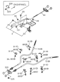 Honda New 1996 Fits Honda Passport Cable, Parking Brake, Part # 89710-15233