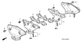 New 2003-2004 Fits Honda Pilot Manifold Assembly, Front Exhuast, Part # 18000-P8E-L00