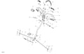 2015-2016 Fits Ski-Doo E-TEC White Handlebar Extension, OEM Part # 506152757