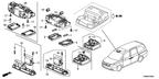 New 2011 Fits Honda Odyssey Homelink, Anc *NH686L* (LIGHT WARM GRAY), Part # 36650-TK8-A01ZB