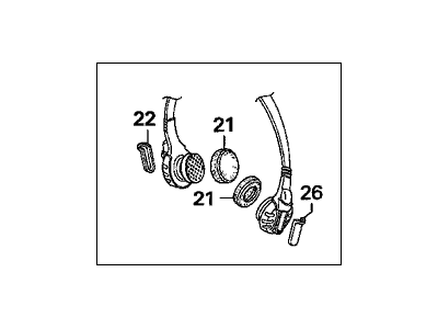 Acura New 2003-2004 Fits Acura MDX Headphone Unit Panasonic, Part # 39580-S0X-A01
