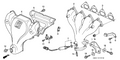 Honda New 1990-1992 Fits Honda Accord Cover B, Exhuast Manifold, Part # 18121-PT0-000