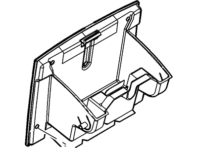 Ford New 2007-2010 Fits Lincoln Navigator Compartment Assy - Rear Stowage Position Rear, Part # 7L7Z78115A00BB