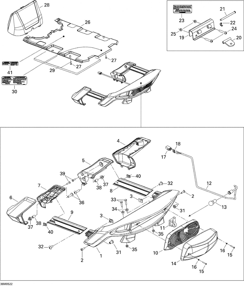 Fits 2005-2006 Ski-Doo Expedition 550F / GTX 380F Models Hitch, Black, OEM Part # 511000391