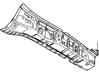 Ford New 2008 Fits Ford / Mercury Taurus / Sable Reinforcement Base No. 16b044 Position Passenger Side, Part # 8G1Z16B044A