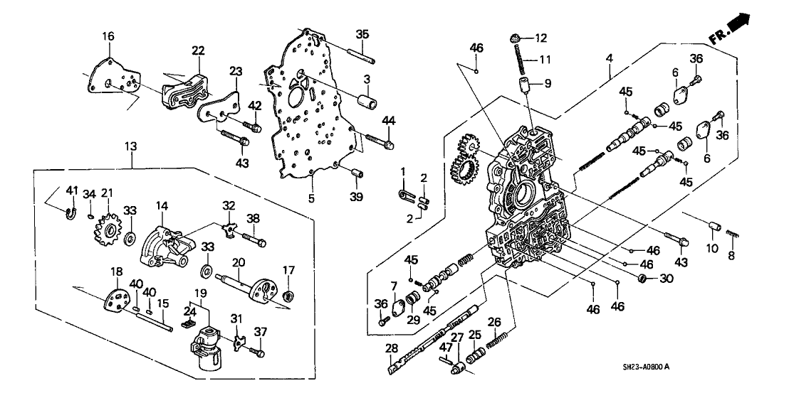 Honda New 1984-1993 Fits Honda Accord Valve, Relief, Part # 27256-PA9-000