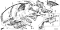 Honda New 2014 Fits Honda Accord Gusset, RR. Bulkhead, Part # 66510-T3V-A00ZZ