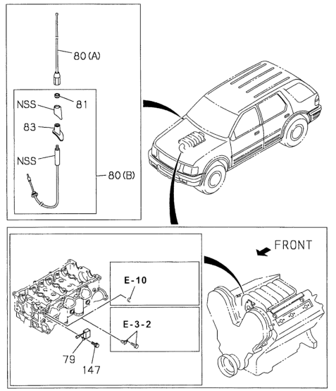 Honda New 1998-2002 Fits Honda Passport Nut, R. Antenna Pole, Part # 89717-98960