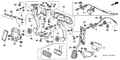 Honda New 2003-2004 Fits Honda Accord Footrest Bracket, Part # 46991-SDA-A02