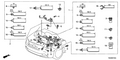 Honda New 2011-2012 Fits Honda Odyssey Instrument Wire Harness, Part # 32117-TK8-A00
