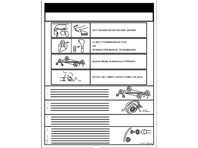 Ford New 2005-2016 Fits Ford F-250 Super Duty / F-350 Super Duty / F-450 Super Duty Decal - Jack Operation Base No. 17a083, Part # 8C3Z17A083B