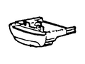 Ford New 1999 Fits Ford Expedition / F-150 / F-250 Receptacle and Housing Assy - Ash Base No. 04810, Part # XL3Z1504810AAD