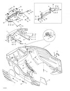 Fits 1999-2005 Ski-Doo Formula Deluxe 500/600/700 / Formula Deluxe 600/700 Models LH Support, OEM Part # 502006597