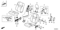 New 2016 Fits Honda CR-V Right Front Seat Cushion Trim Cover (Graphite Black), Part # 81131-T0K-A03ZB