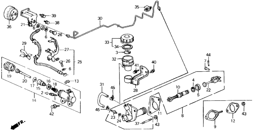 New 1988-1991 Fits Honda Prelude Clamp, Hose & Harness, Part # 46968-SF9-003