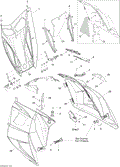 Ski-Doo - OEM schematic diagram - Part # 2572-517303492 - 09- Hood | 09- Hood LTD | 09- Hood SPORT - Ref # 13