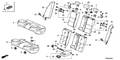 Honda New 2010-2012 Fits Honda Crosstour Headrest Assy., RR. *YR412L* (LEA) (BRIGHT IVORY), Part # 82140-TP6-A11ZB