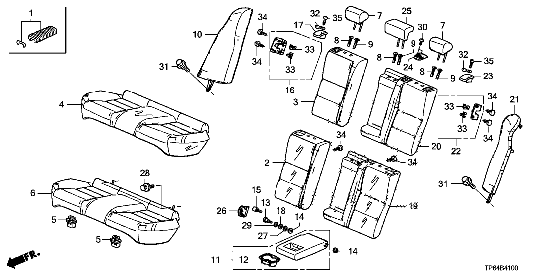 Honda New 2010-2012 Fits Honda Crosstour Garnish, L. RR. Seat Lock *YR412L* (BRIGHT IVORY), Part # 82628-TM8-A01ZF