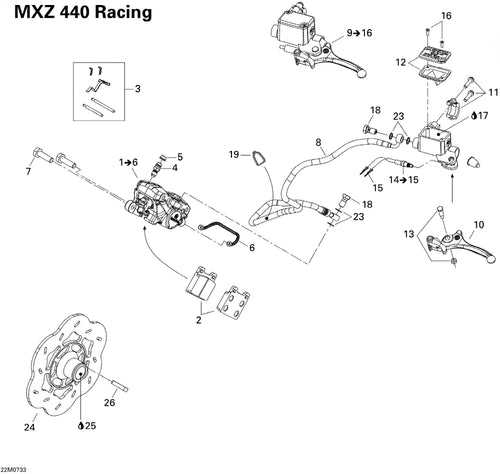 Fits 2007 Ski-Doo MX Z 440X Racing Hose, OEM Part # 507032449