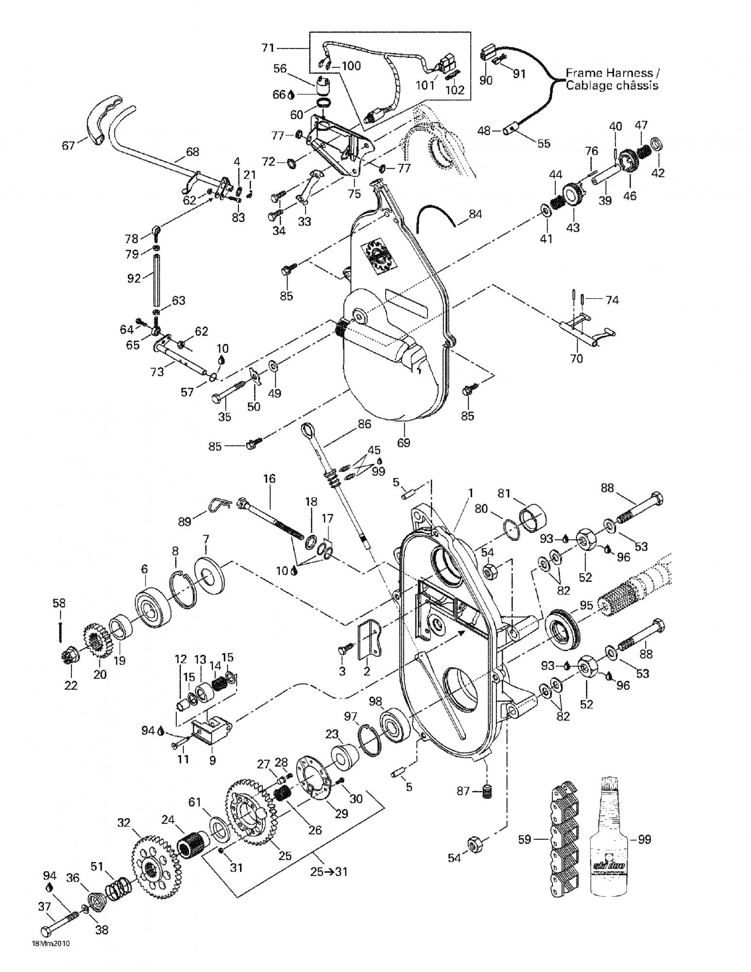 Fits 2000-2005 Ski-Doo Formula Deluxe 500/600/700 / Formula Deluxe 600/700 Models Bushing, OEM Part # 504151818