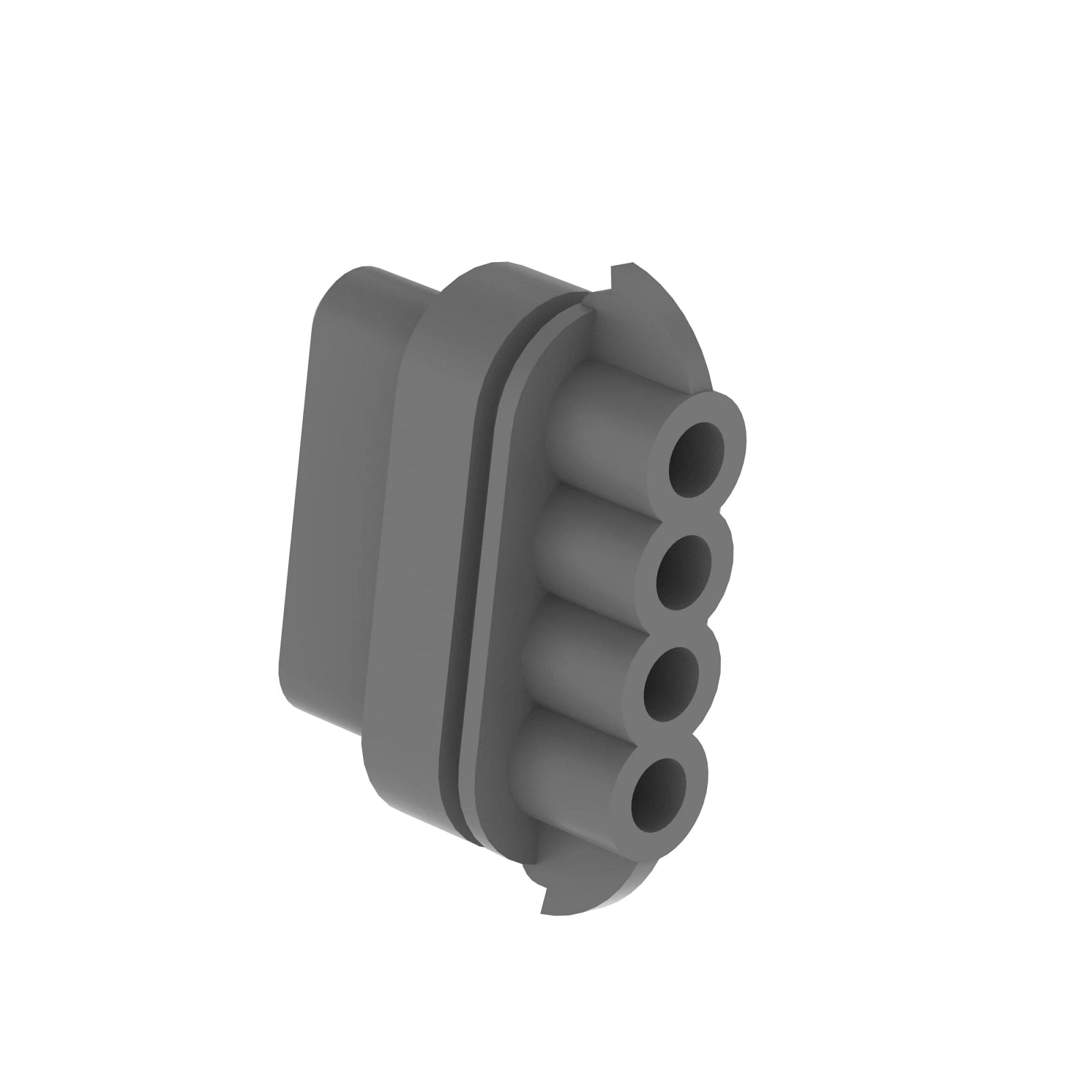 57M10205: Fits John Deere 57M10205 Gray External Electrical Connector Housing, 4 Cavities – Genuine OEM
