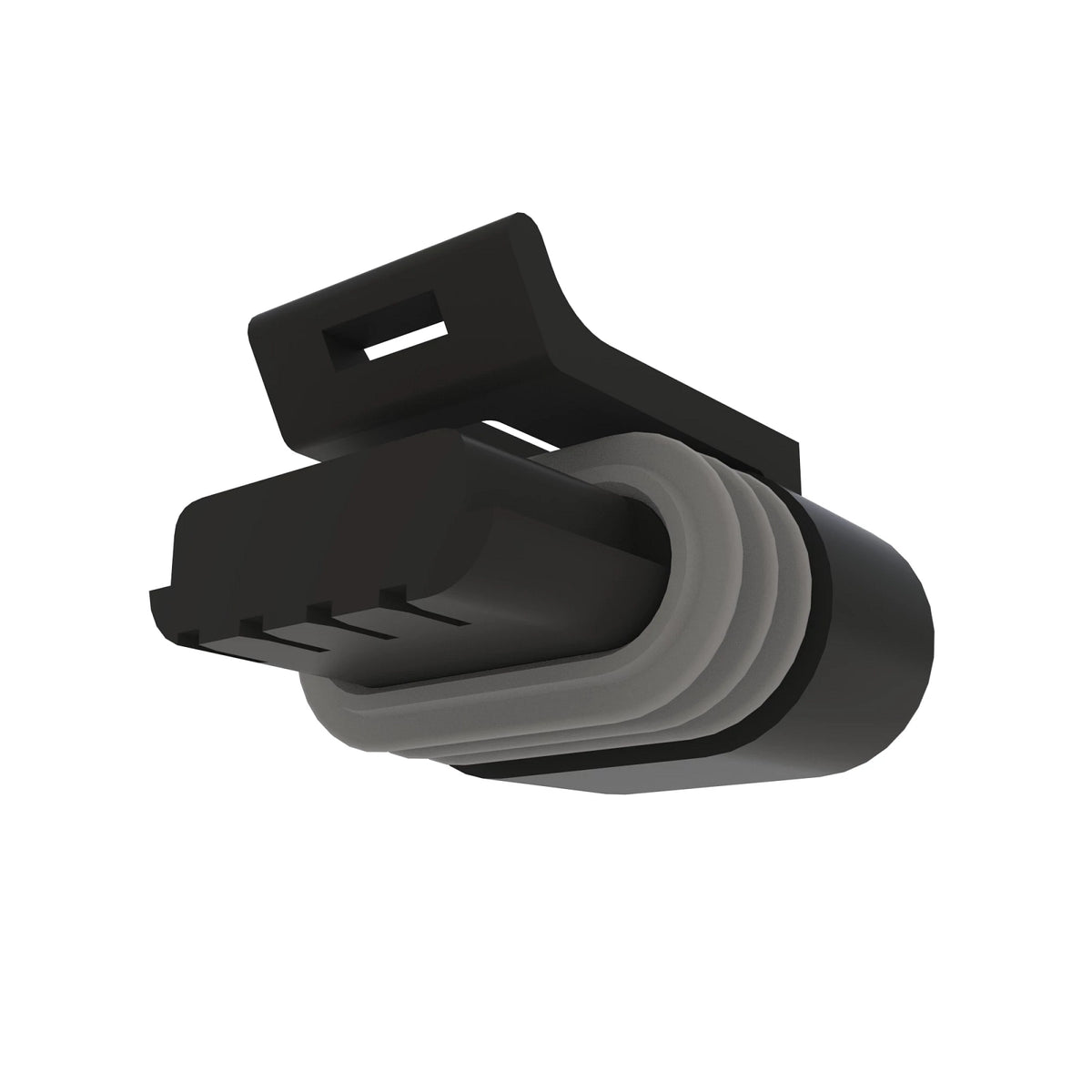 57M10466: Fits John Deere 57M10466 Black External Electrical Connector Housing, 4 Cavities – Genuine OEM