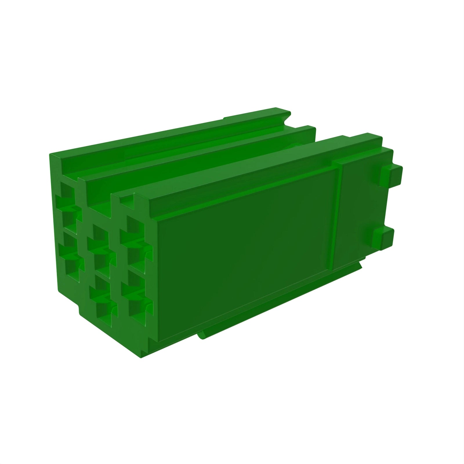 57M11028: Fits John Deere 57M11028 Green External Electrical Connector Housing, Cavities 6 – Genuine OEM