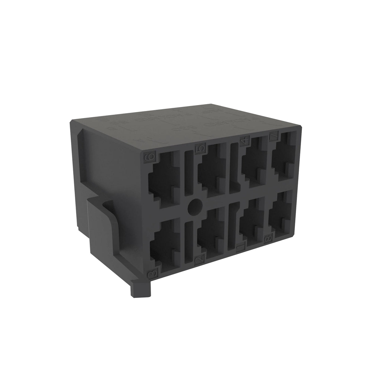 57M11564: Fits John Deere 57M11564 Black External Electrical Connector Housing, Cavities 8 – Genuine OEM