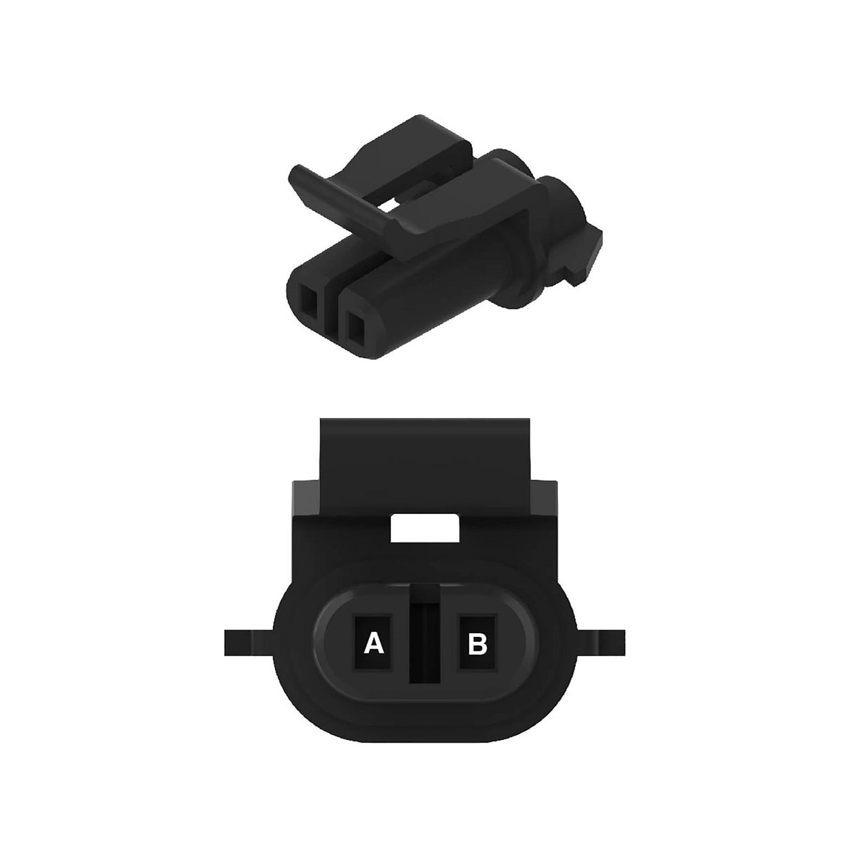 57M11719: Fits John Deere 57M11719 Black External Electrical Connector Housing, Cavities 2 – Genuine OEM