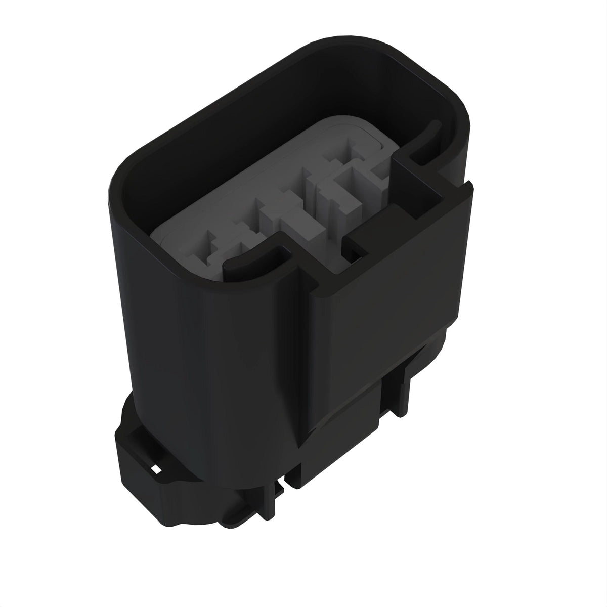 57M11780: Fits John Deere 57M11780 Black External Electrical Connector Housing, Cavities 4 – Genuine OEM