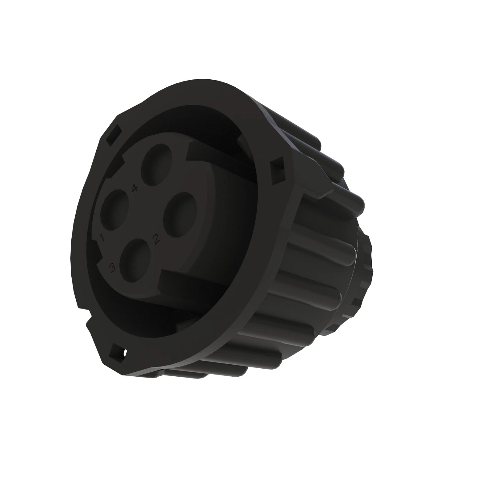 57M13137: Fits John Deere 57M13137 Black External Electrical Connector Housing, 4 Cavities – Genuine OEM