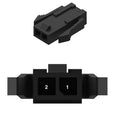 57M13251: Fits John Deere 57M13251 Black Electrical Connector Housing, Cavities 2 – Genuine OEM