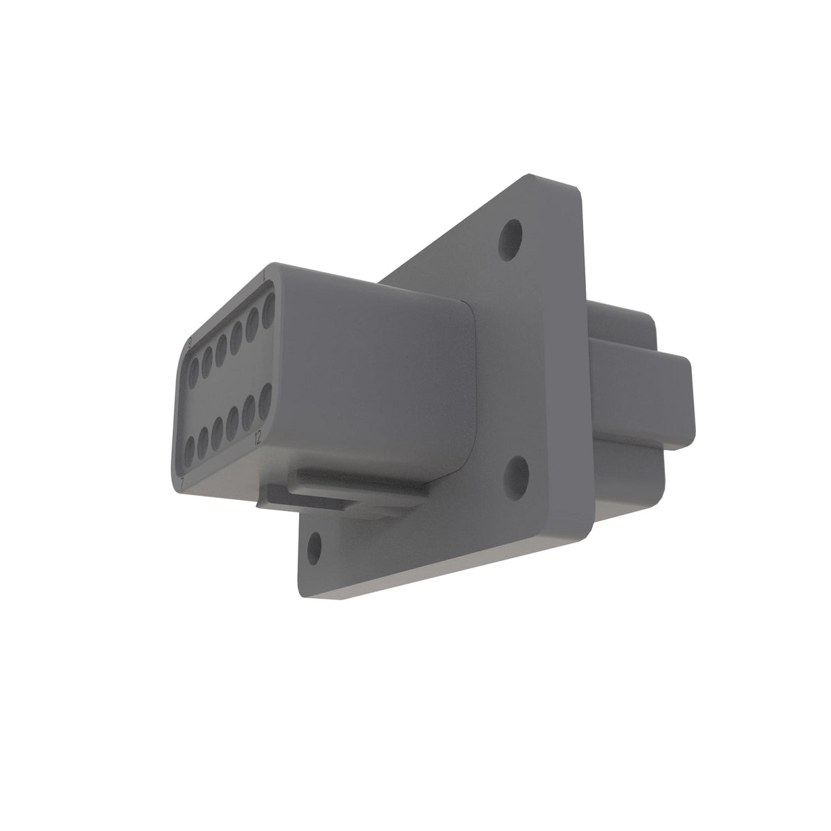 57M13347: Fits John Deere 57M13347 Gray External Electrical Connector Housing, 12 Cavities – Genuine OEM