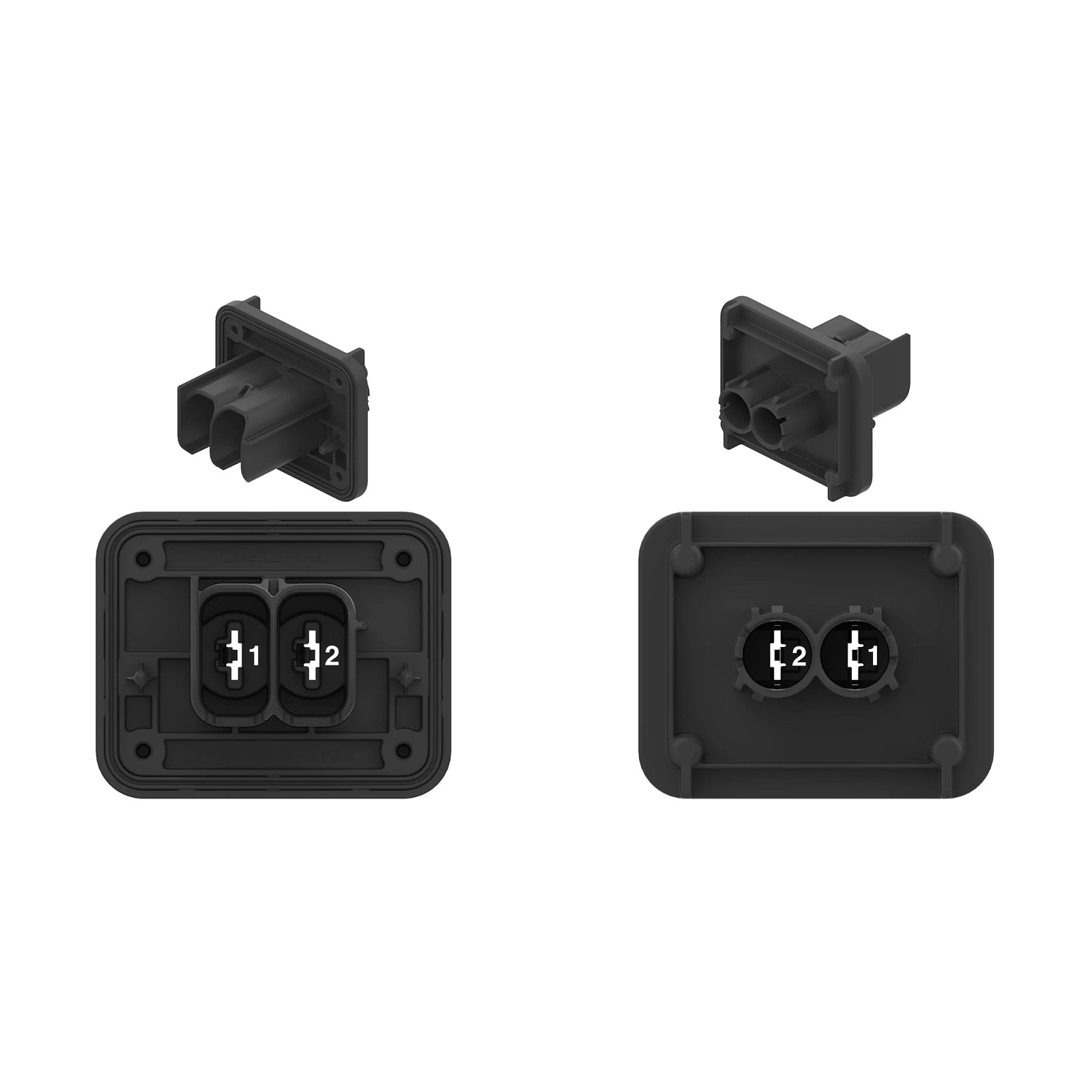 57M13392: Fits John Deere 57M13392 Black Internal Electrical Connector Housing, Cavities 2 – Genuine OEM