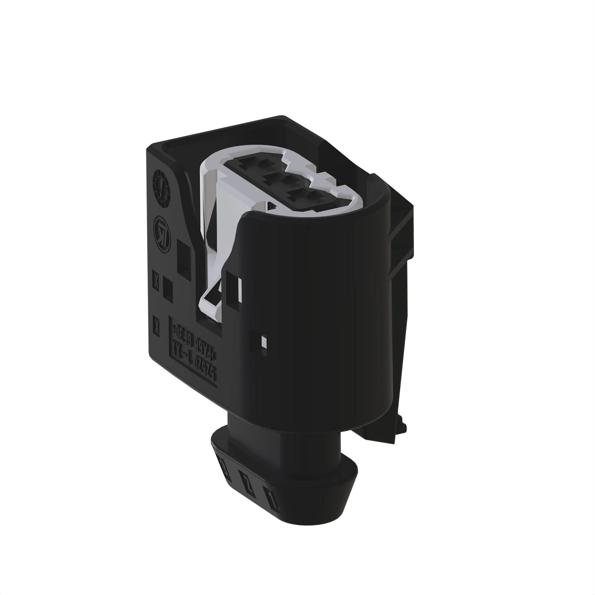 57M15612: Fits John Deere 57M15612 Black External Electrical Connector Housing, Cavities 3 – Genuine OEM