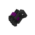57M7255: John Deere 57M7255 Black External Electrical Connector Housing, 3 Cavities