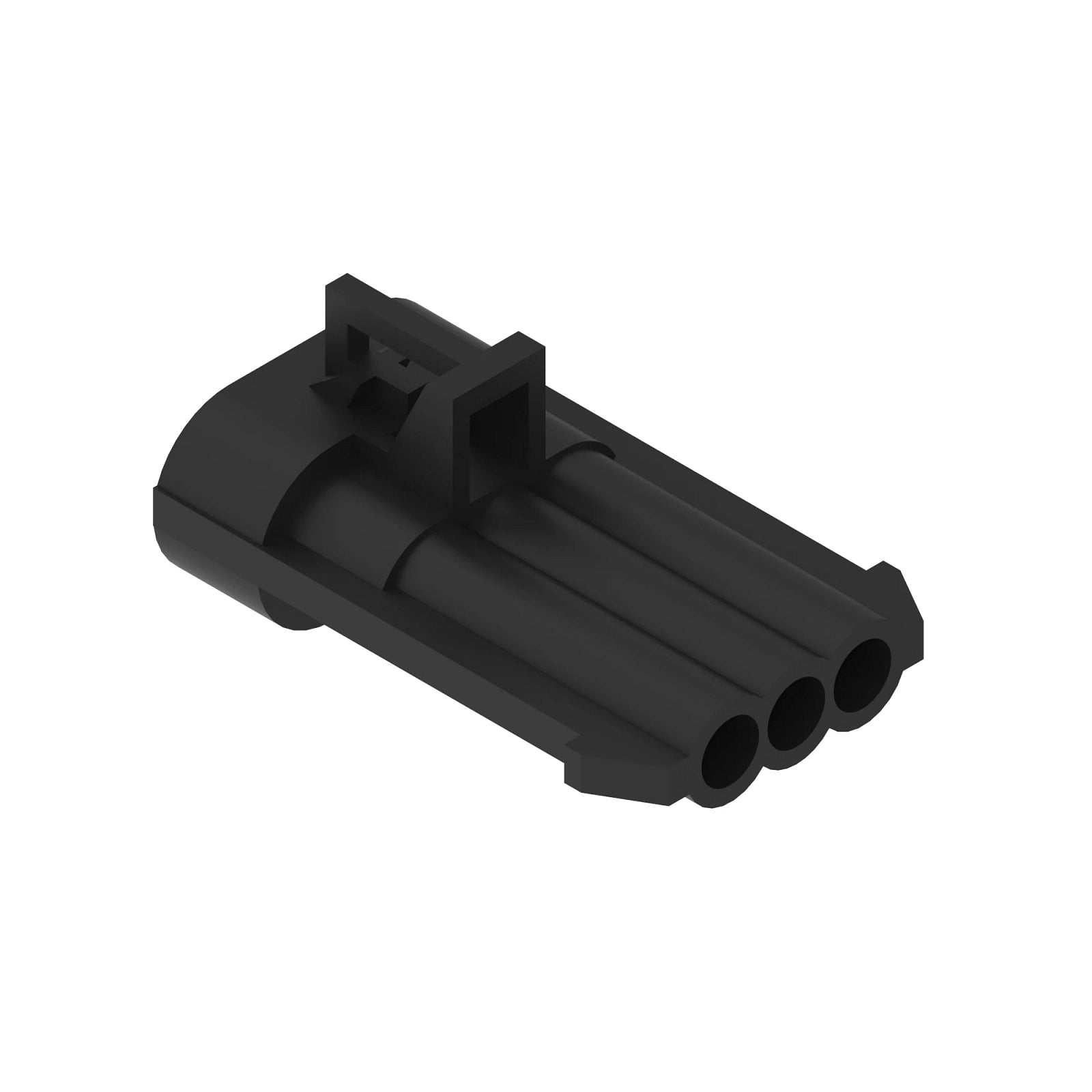 57M7257: 57M7257: Black Internal Electrical Connector Housing, 3 Cavities