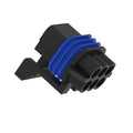 57M7260: John Deere 57M7260 Black External Electrical Connector Housing, 6 Cavities