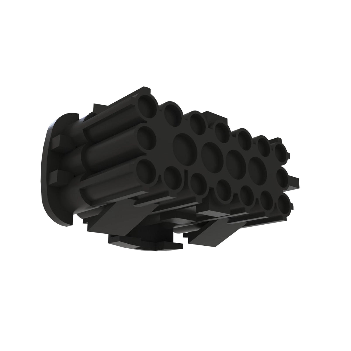 57M7323: Fits John Deere 57M7323 Black External Electrical Connector Housing, 20 Cavities – Genuine OEM
