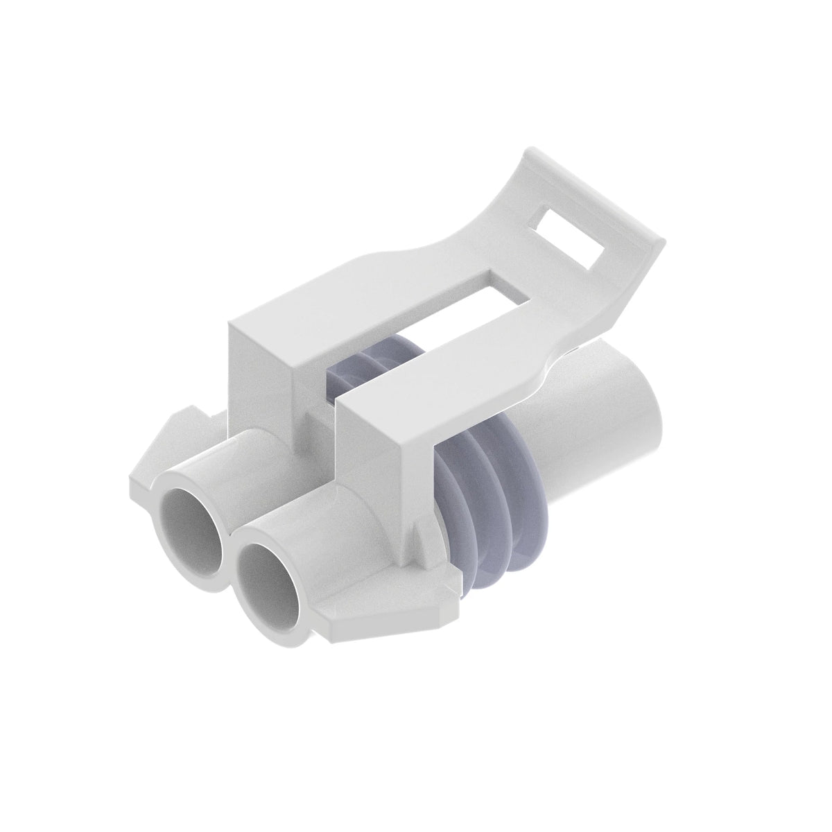 57M7328: 57M7328: Gray External Electrical Connector Housing, 2 Cavities