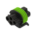 57M7349: Fits John Deere 57M7349 Black External Electrical Connector, 4 Cavities – Genuine OEM