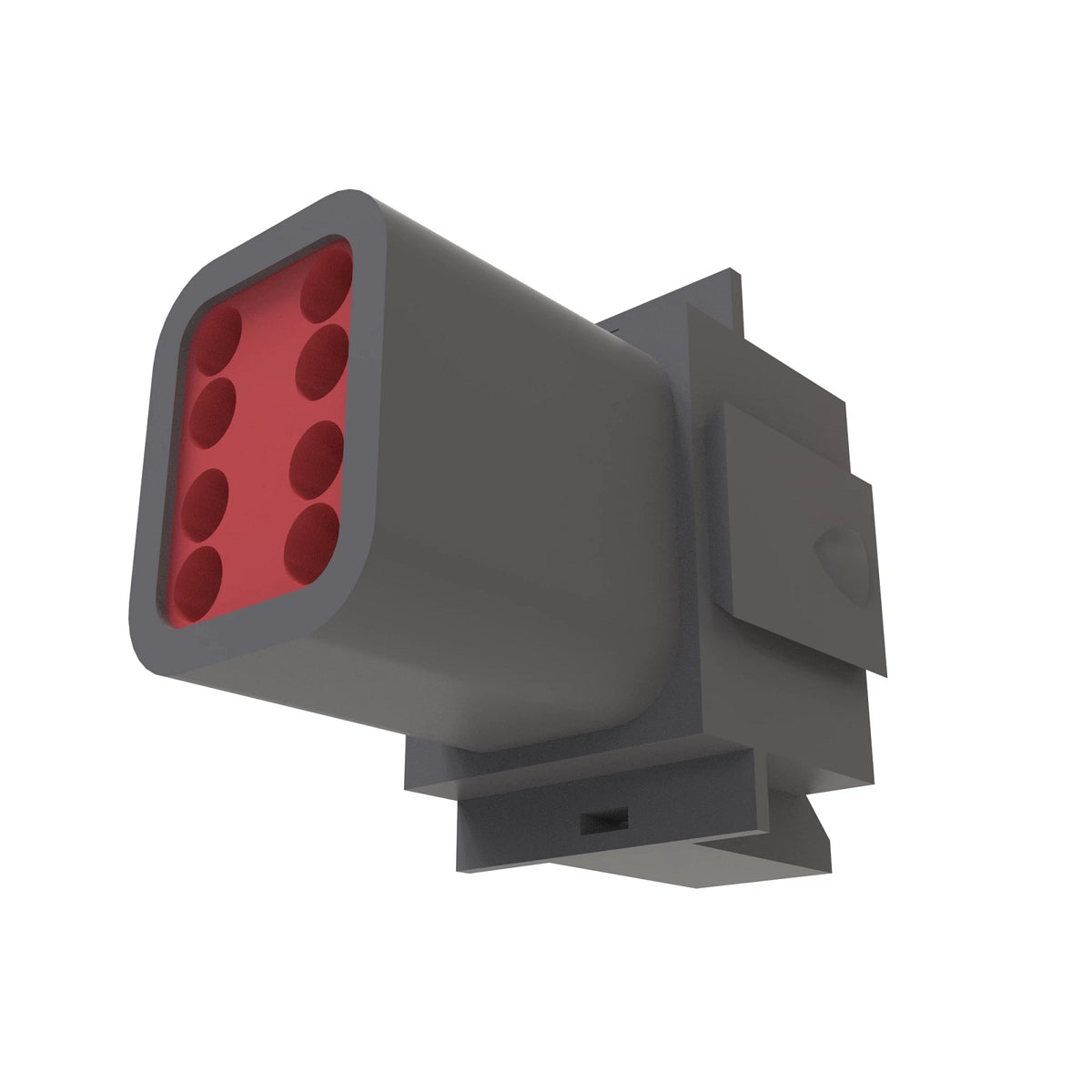 57M7631: Fits John Deere 57M7631 Gray External Electrical Connector Housing, 8 Cavities – Genuine OEM