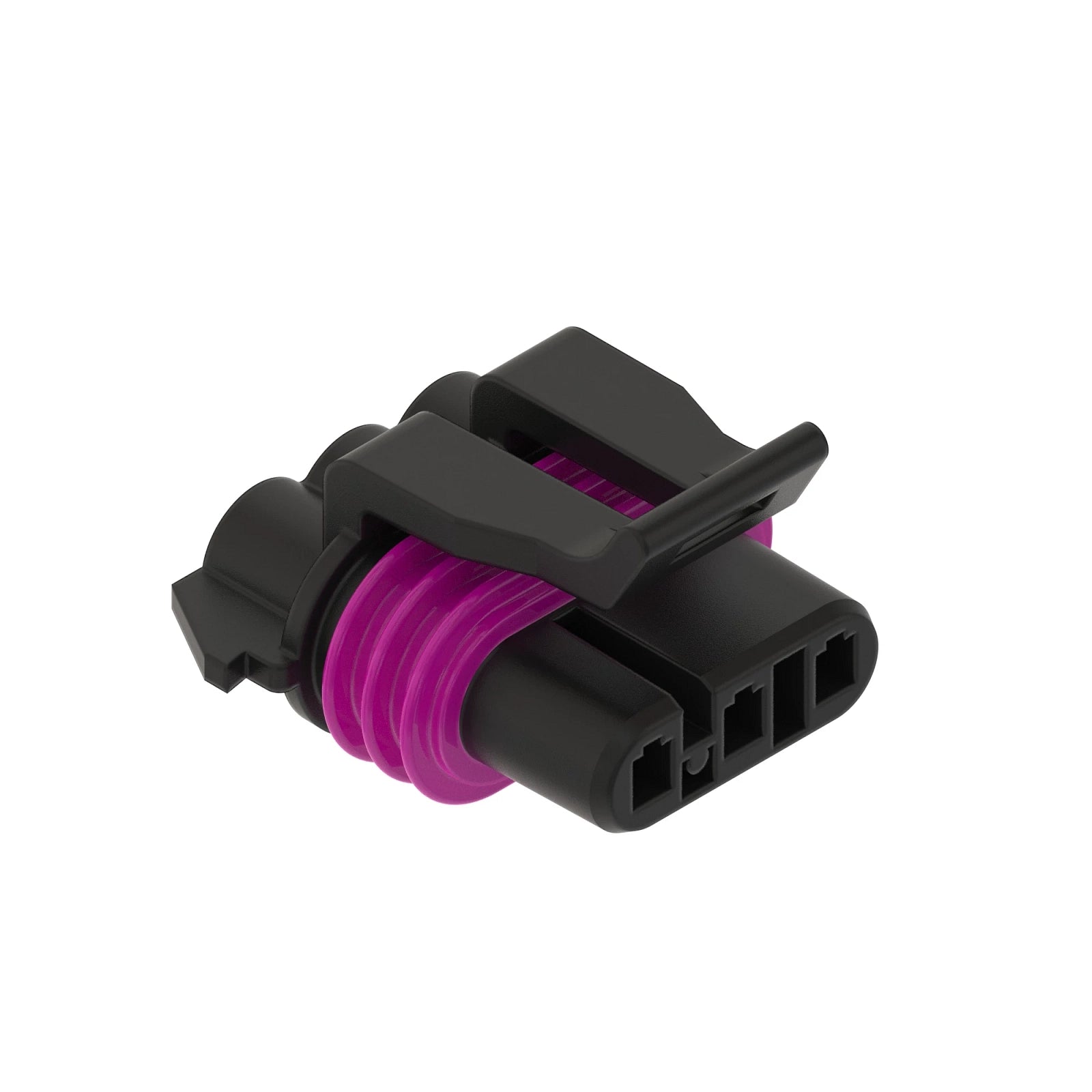 57M7687: Fits John Deere 57M7687 Black External Electrical Connector Housing, Cavities 3 – Genuine OEM
