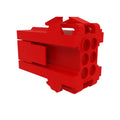 57M7820: 57M7820: Red External Electrical Connector Housing, Cavities 6