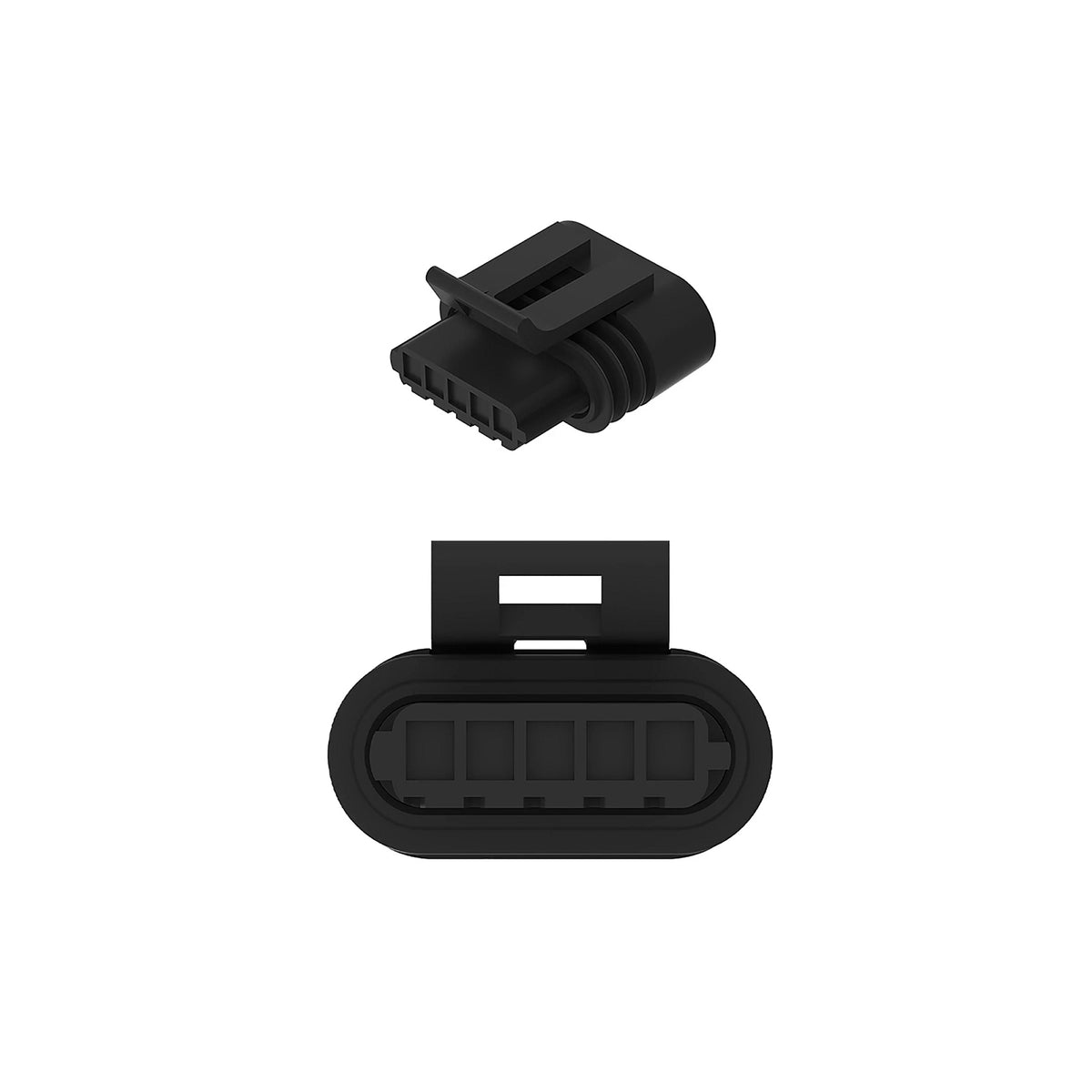 57M7843: Fits John Deere 57M7843 Light Gray External Electrical Connector Assembly, 5 Cavities – Genuine OEM