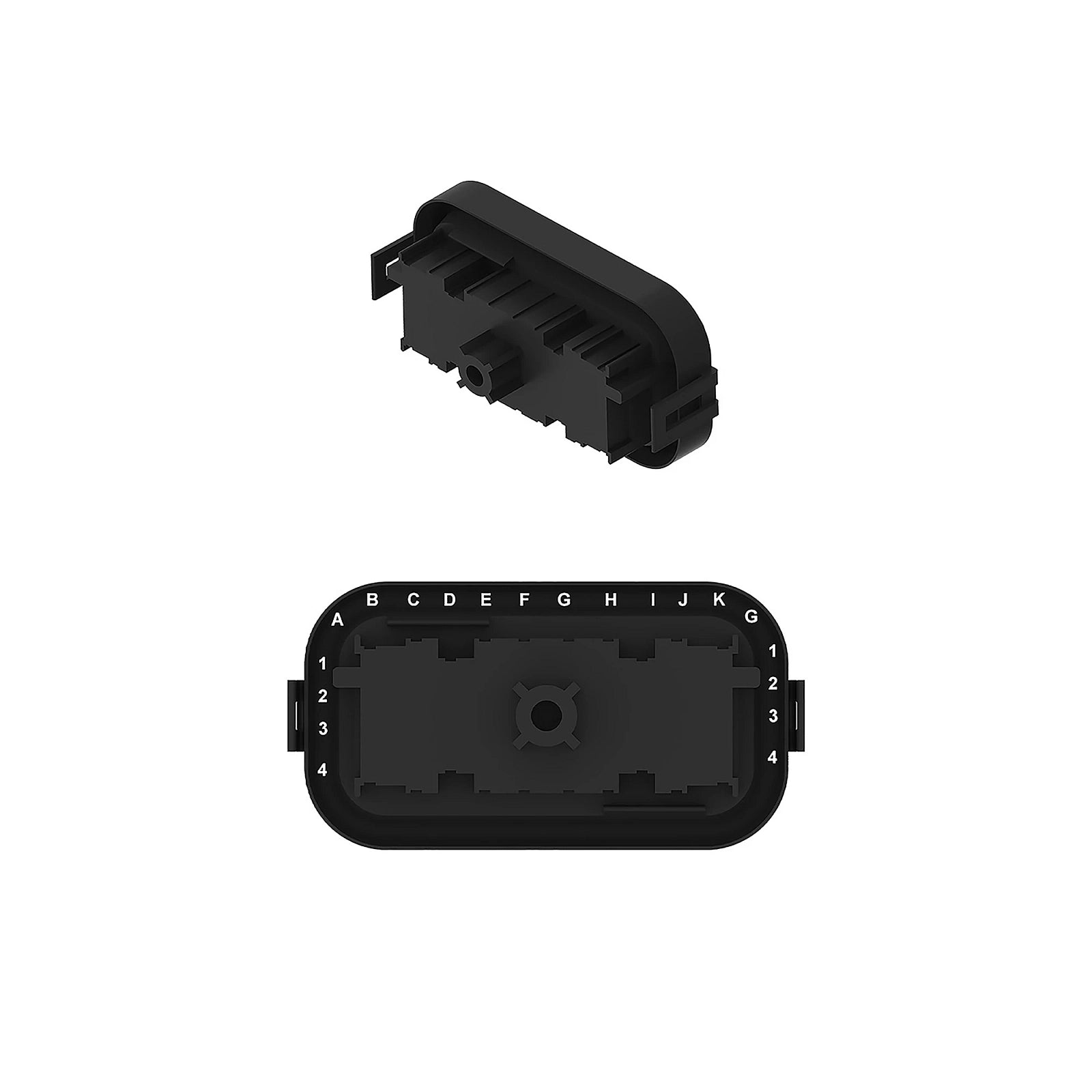 57M7853: Fits John Deere 57M7853 Black Internal Electrical Connector Assembly, 30 Cavities – Genuine OEM