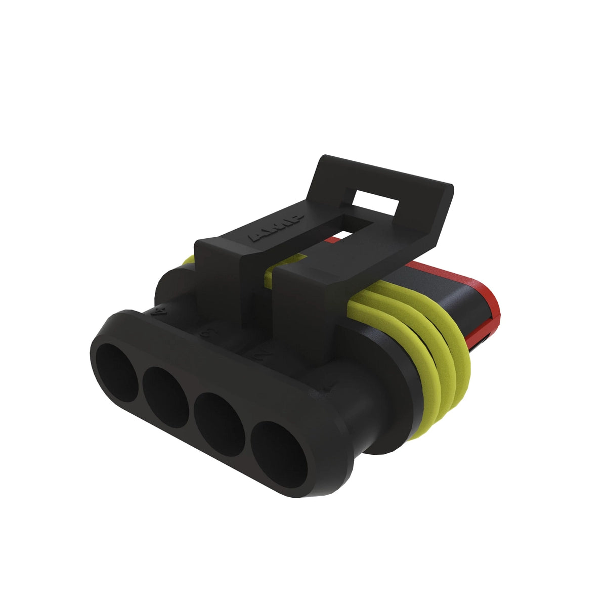 57M7933: Fits John Deere 57M7933 Black Internal Electrical Connector, 4 Cavities – Genuine OEM