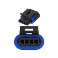 57M8122: Fits John Deere 57M8122 Black External Electrical Connector, 4 Cavities – Genuine OEM