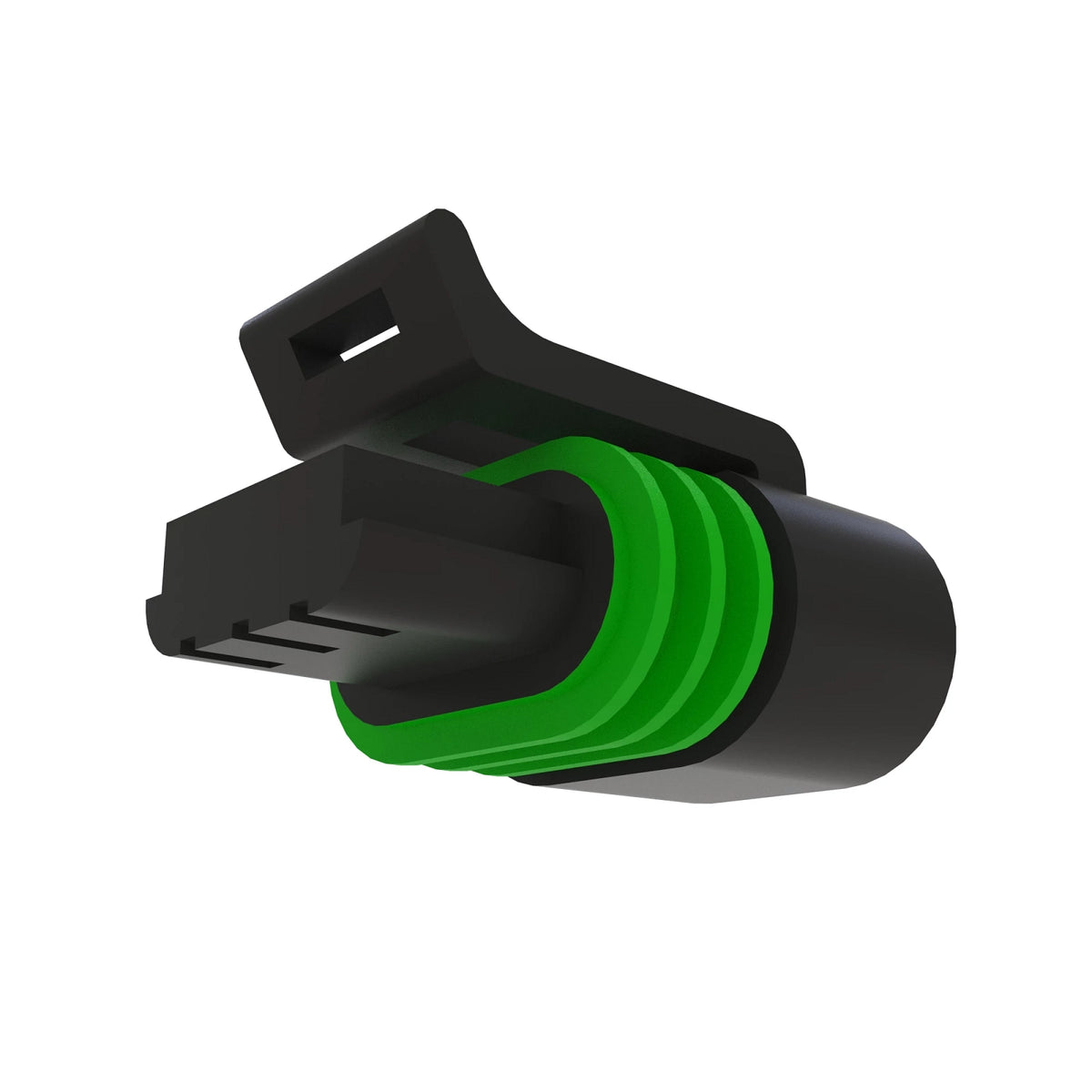 57M8155: Fits John Deere 57M8155 Black External Electrical Connector Housing, 3 Cavities – Genuine OEM