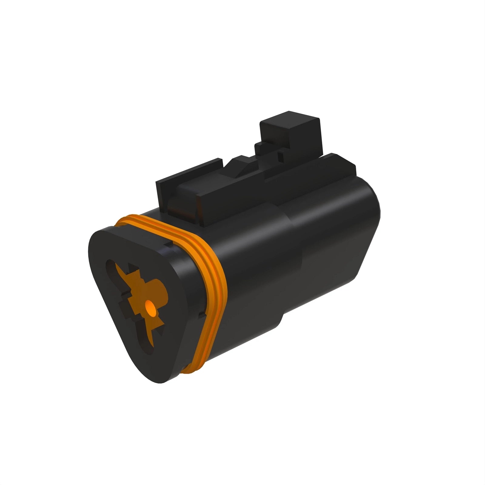 57M8166: Fits John Deere 57M8166 Black Internal Electrical Connector, 3 Cavities – Genuine OEM